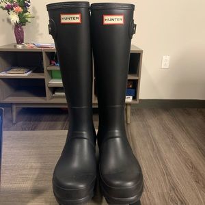 Hunter Black Rain boots